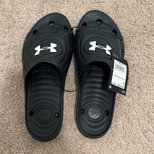 Under Armour Dark Slide Sandals with Logo